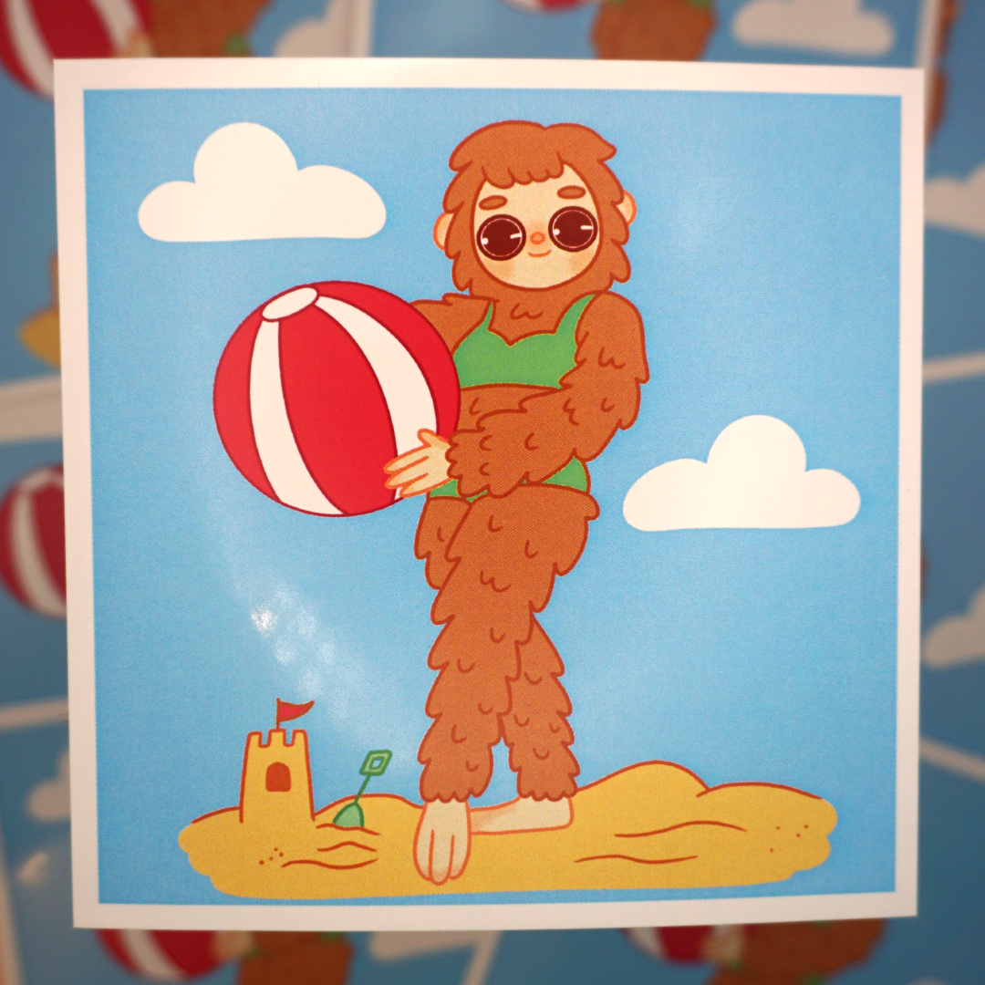 Bigfoot in a Bikini Print