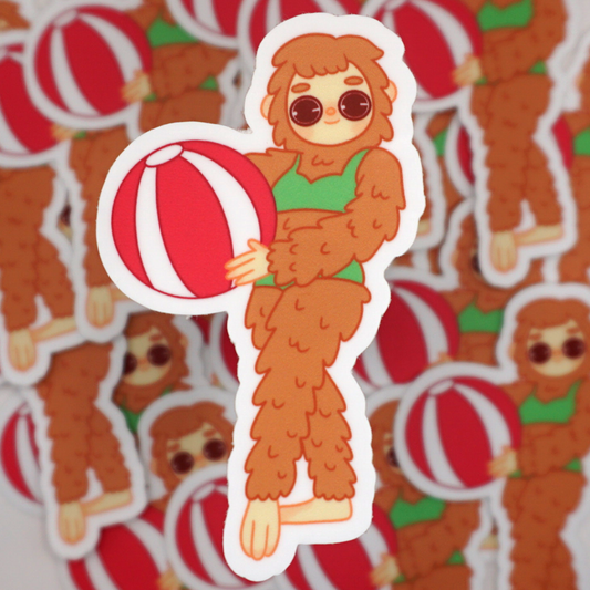 Bigfoot in a Bikini Sticker