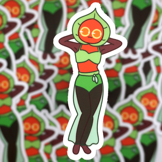 The Flatwoods Monster in a Bikini Sticker