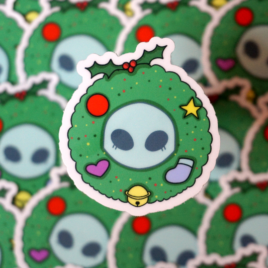 The Grafton Monster Wreath Sticker