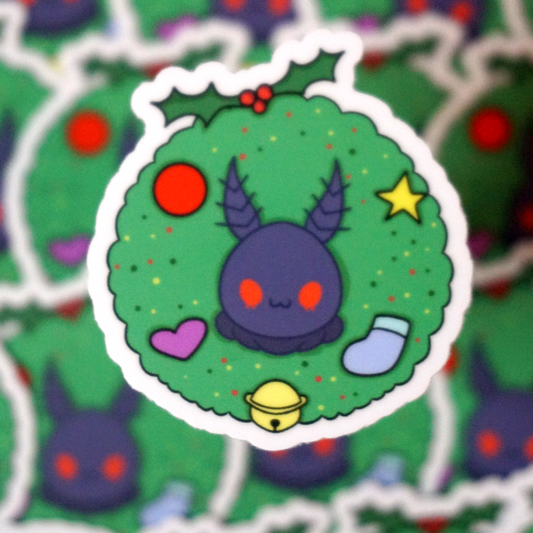 Mothman Wreath Sticker