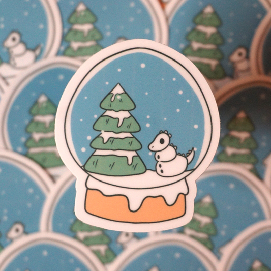 Nessie Snowglobe Sticker