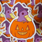 Percival in a Pumpkin Sticker