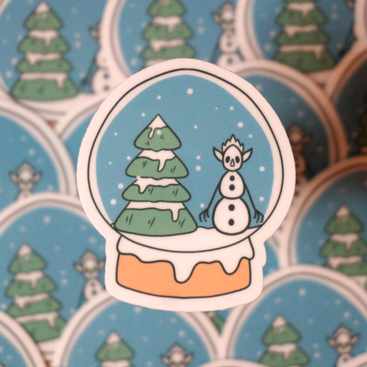 Veggieman Snowglobe Sticker