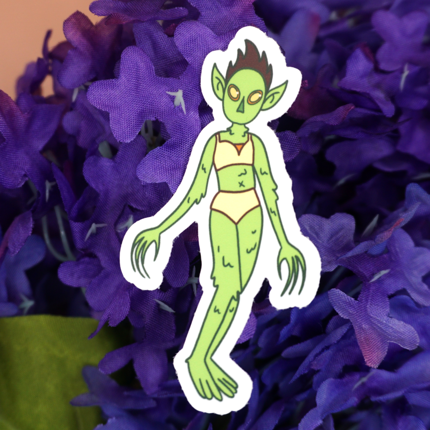 The Veggieman in a Bikini Sticker