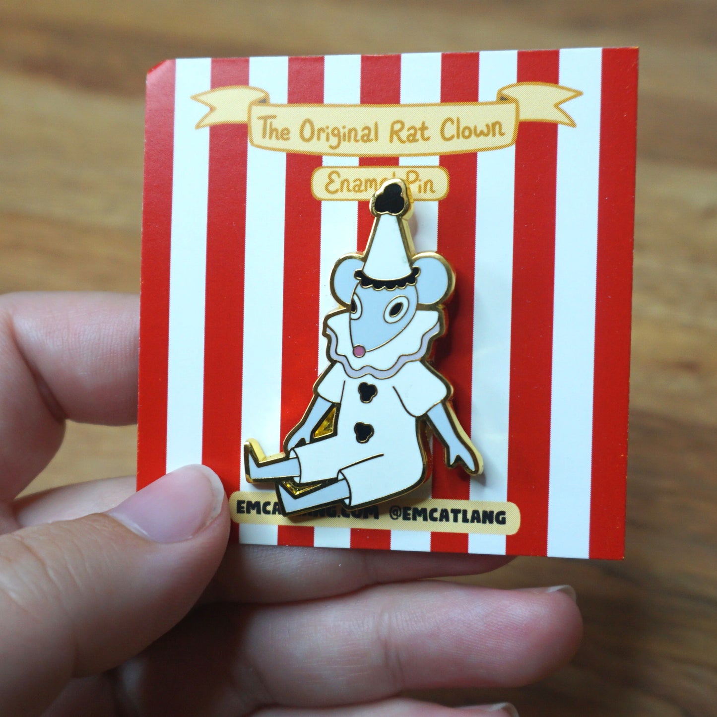 Original Rat Clown Hard Enamel Pin