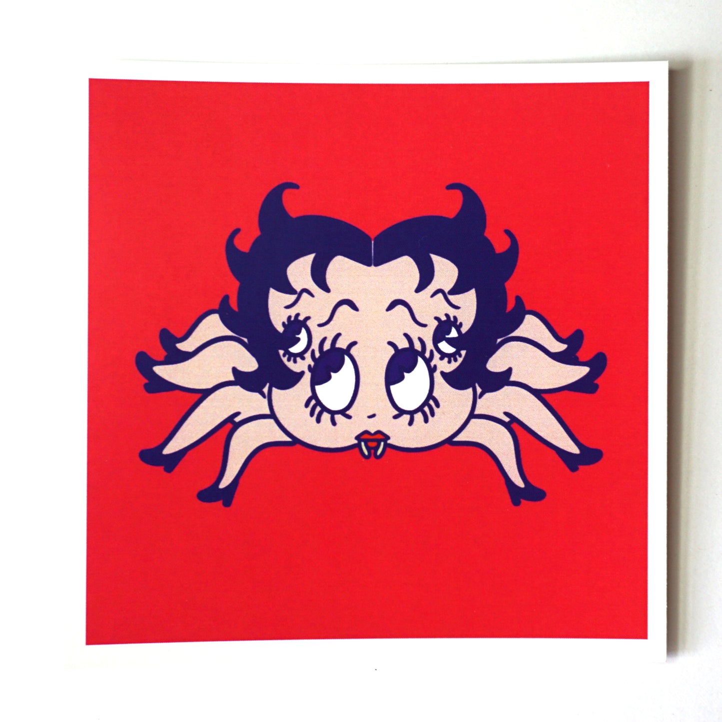 Betty Boop Spider Print