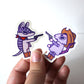 "Rootin' & Tootin' Duel Partners" Possum & Armadillo Duo Stickers