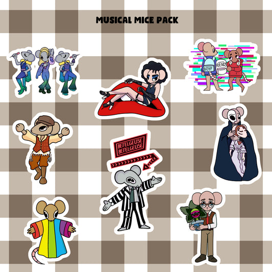 Musical Mice Sticker Pack