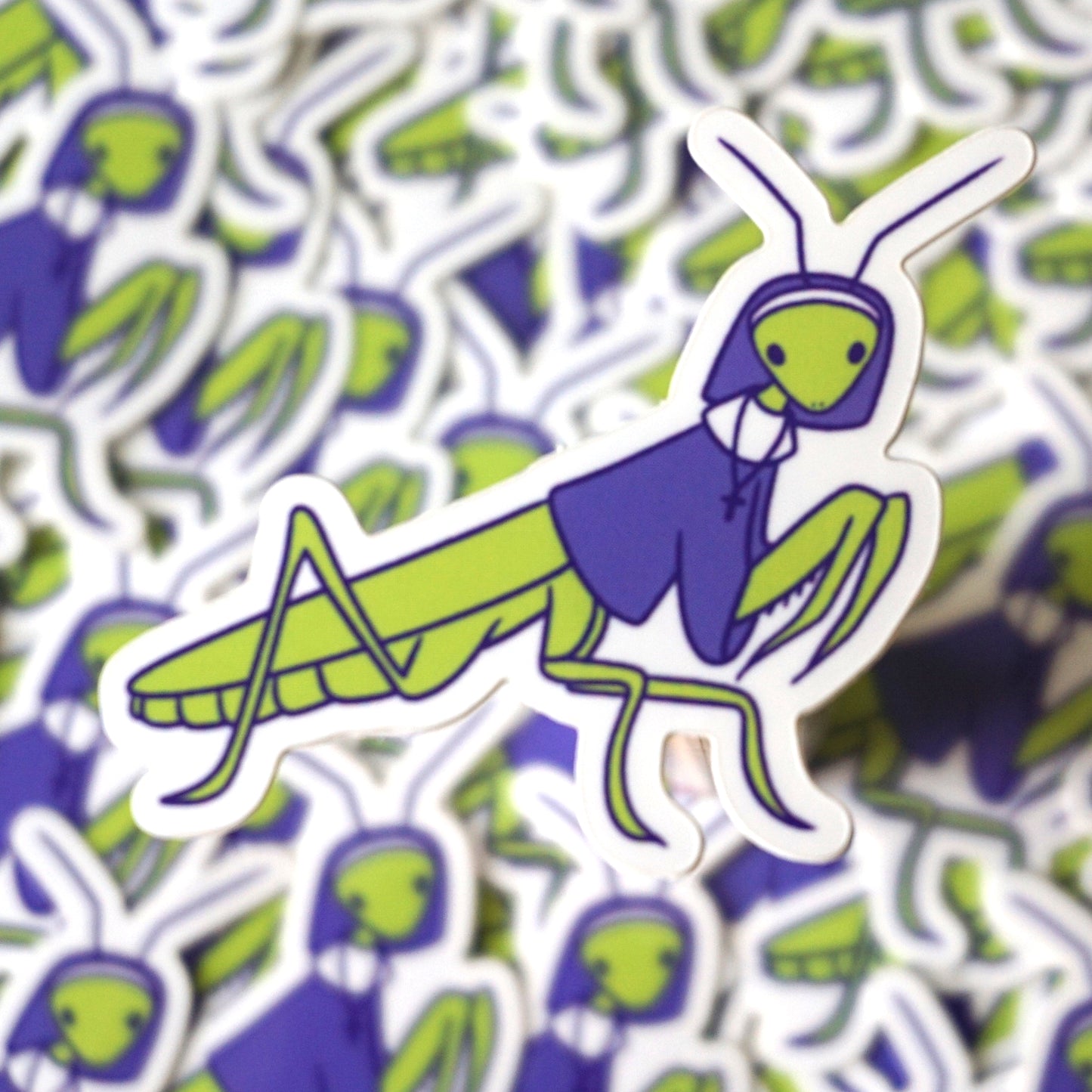 "Praying" Mantis Sticker