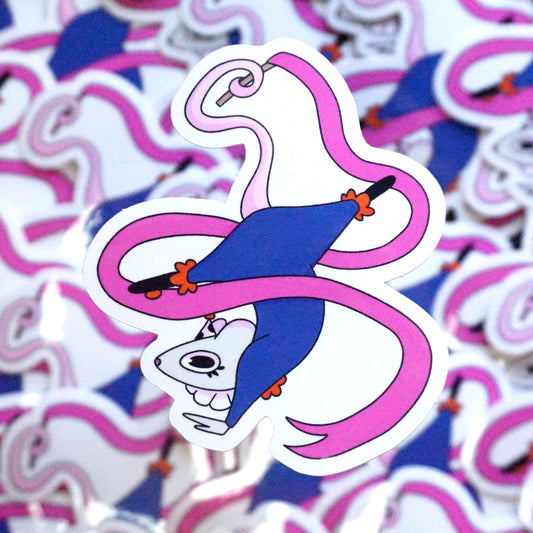 Ribbon Rat Clown Sticker