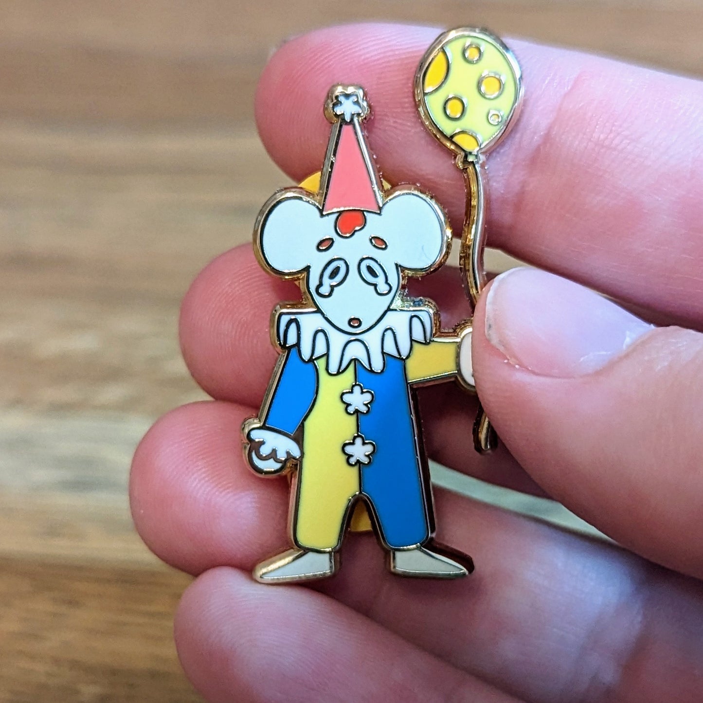 Sad Rat Clown Hard Enamel Pin