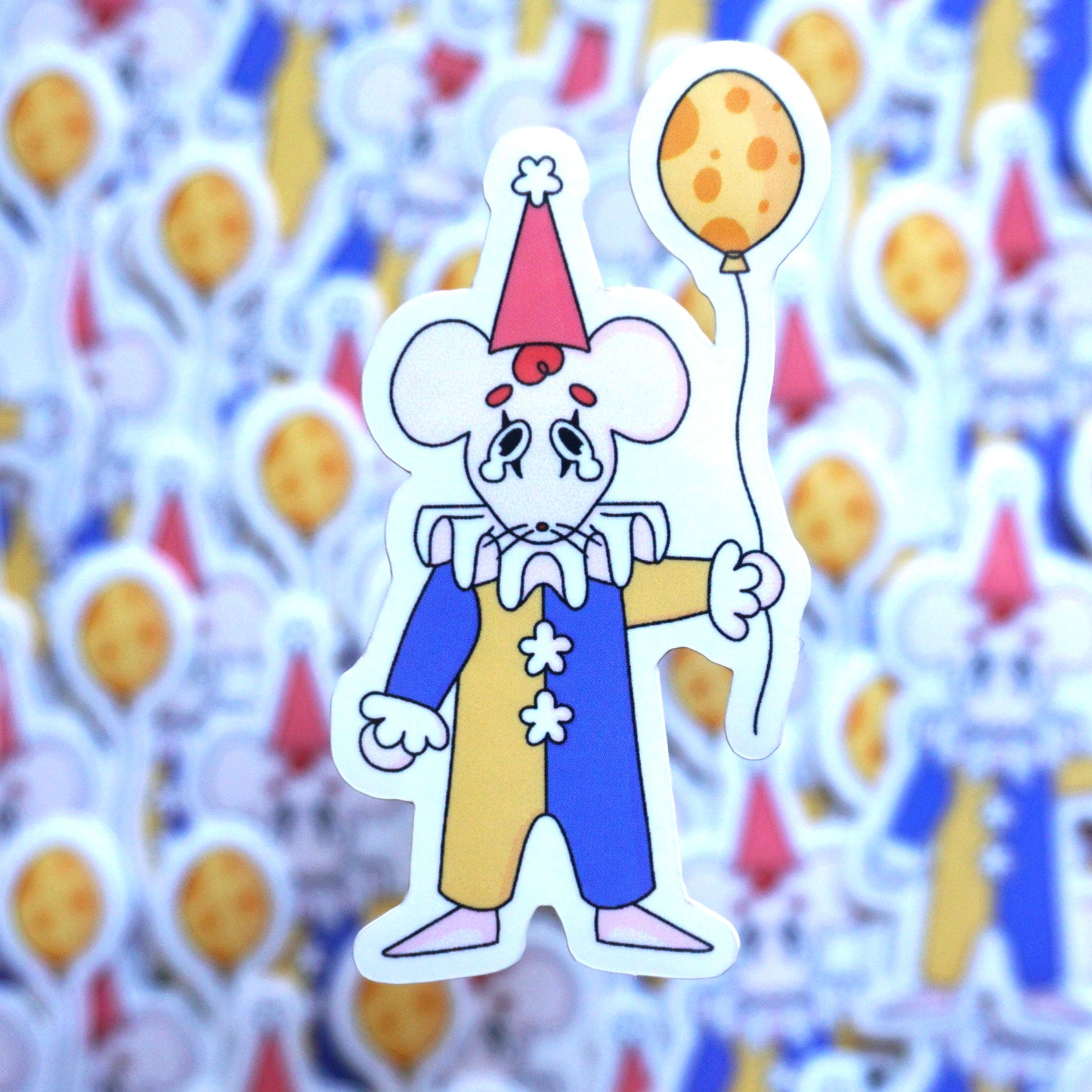 Rat Clown Circus Sticker Pack #1