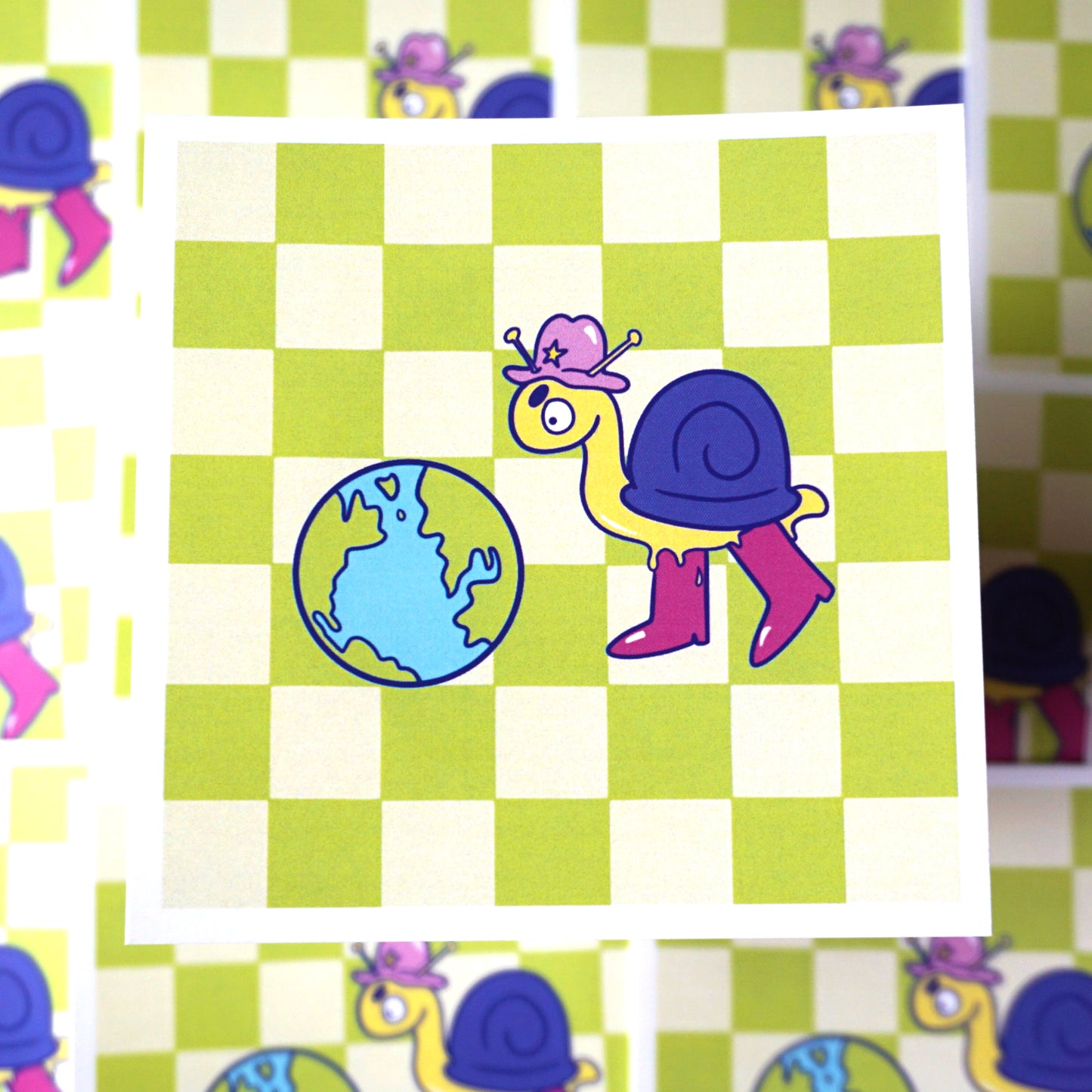 Snail Mad At The World Print